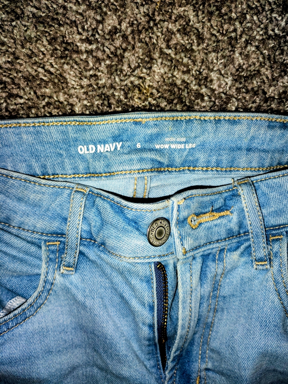 Old Navy Women’s Light Blue Wide Leg Jeans